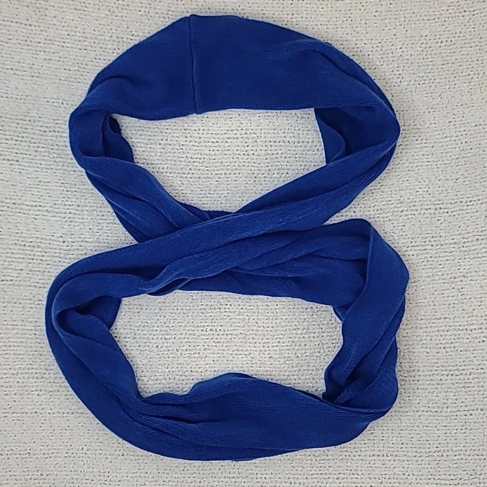 Calvin Klein Super Soft Acrylic Knit Cold Weather Loop/Infinity Scarf Klein Blue